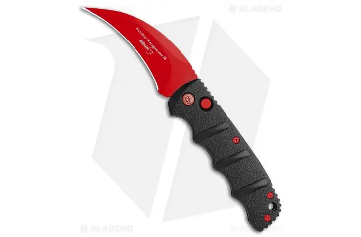 Boker Black Widow Hawkbill Kalashnikov 3.25in Automatic Folding Knife